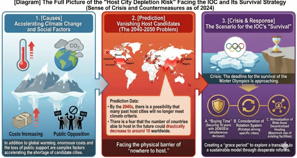 The Winter Olympics Crisis and the IOC's Survival Strategy (AI-generated using web articles as source material)